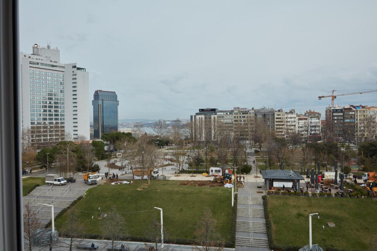 伊斯坦布尔Great View Of Taksim Square, Luxury Furnished On Main Street Of Taksim, Partial Sea View公寓 外观 照片