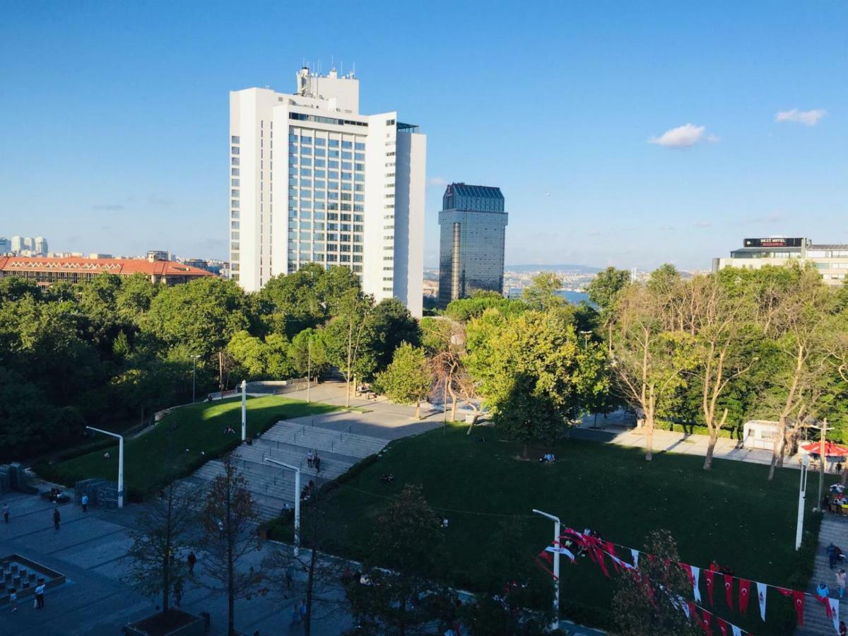 伊斯坦布尔Great View Of Taksim Square, Luxury Furnished On Main Street Of Taksim, Partial Sea View公寓 外观 照片